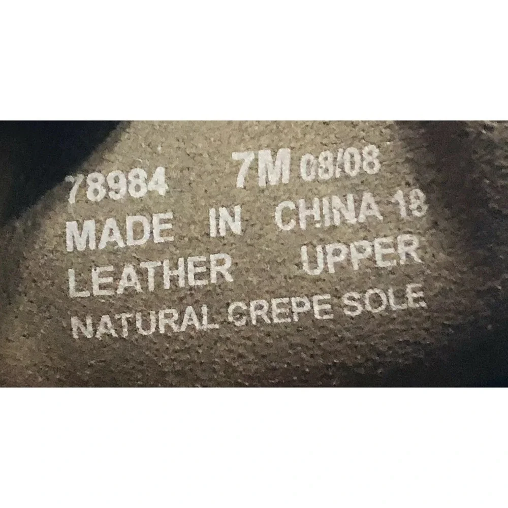 Clarks Originals 78984 Wallabee Wedge Crepe Sole Dark Brown Oxfords Sz 7 M‎